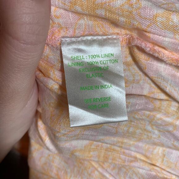 Lilly Pulitzer: ‘So Buzzed’ Bee Print Linen Skirt - Picture 6 of 6